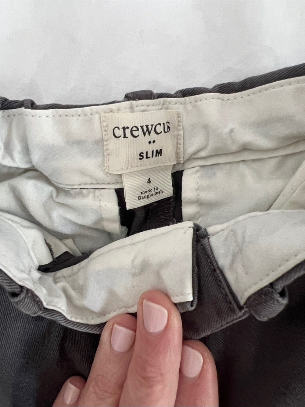 Crewcuts Slim Boys Gray Corduroy Pants